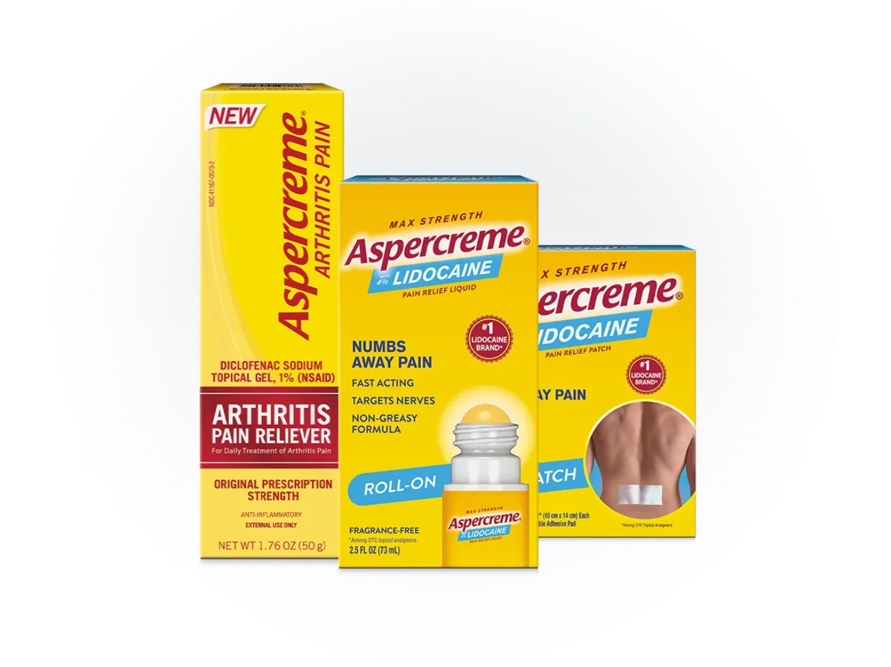 Aspercreme® product image lineup