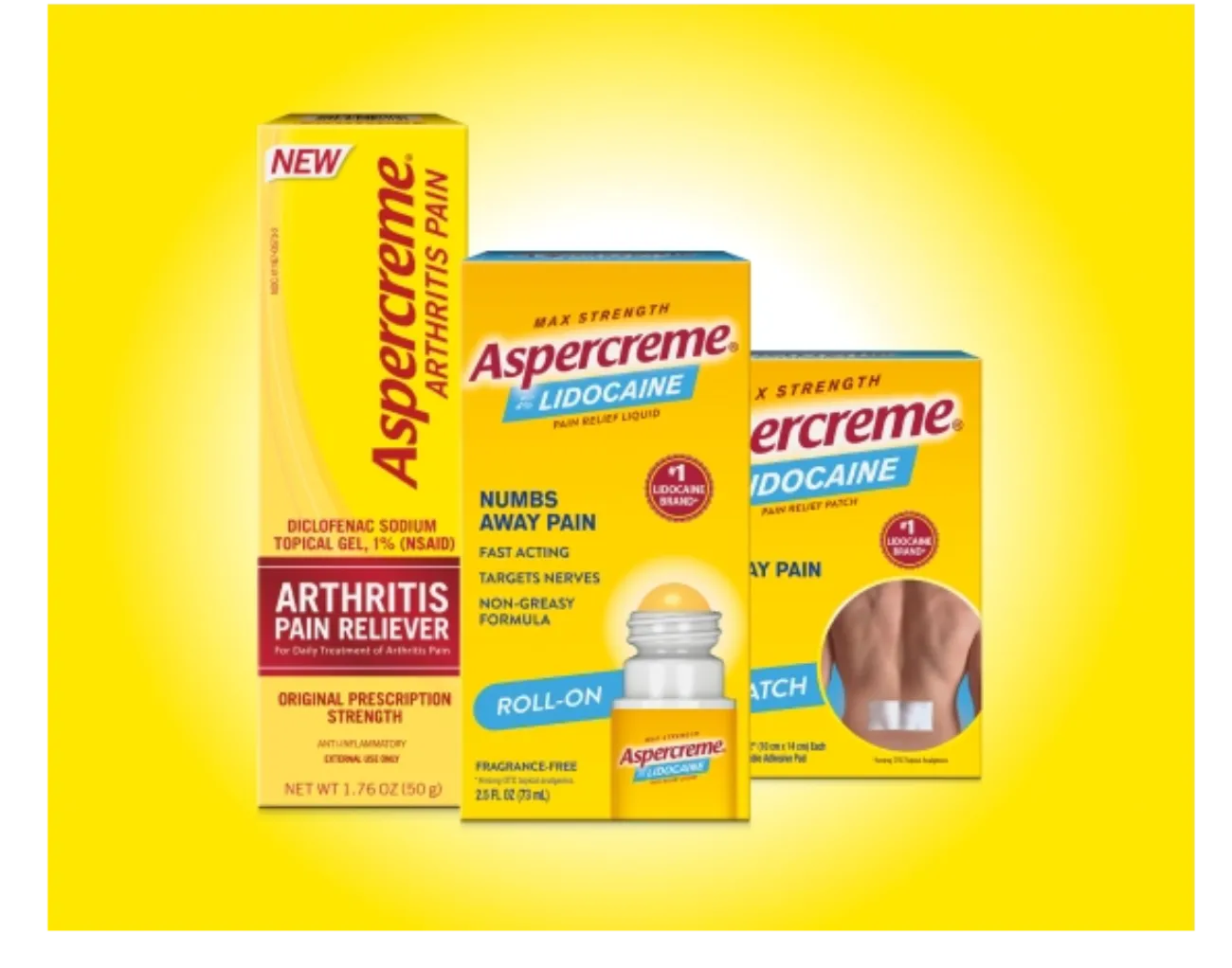 Aspercreme® product image lineup