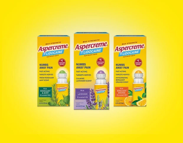 Aspercreme® Lidocaine No-mess With Essential Oils packaging