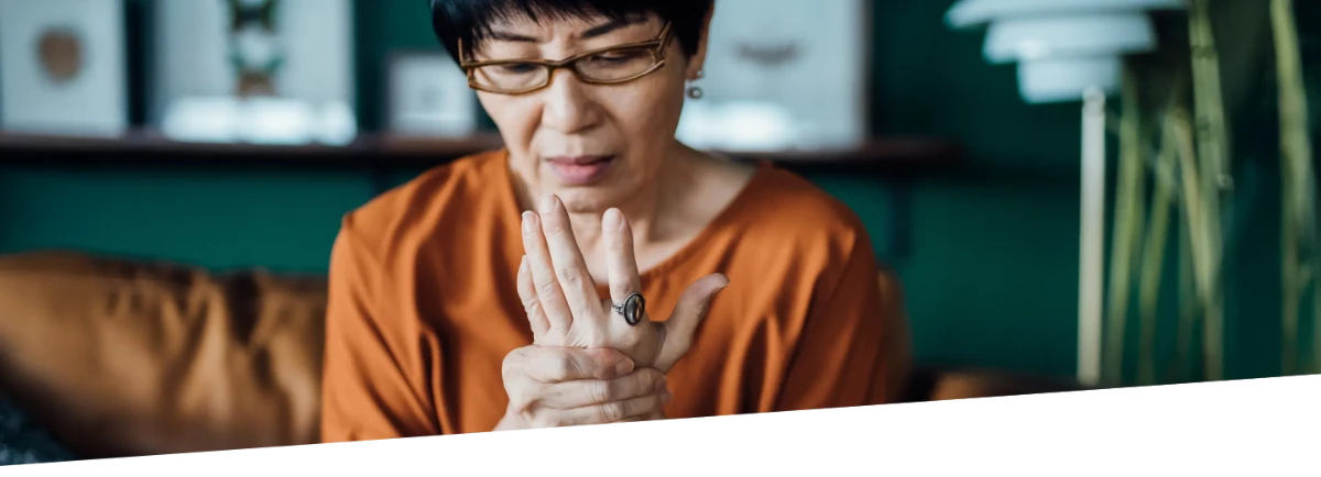 Arthritis is not just about wear and tear on your joints — it’s a degenerative disease of the joint. It first starts as the cartilage between the bones of joints wears away, causing abnormal joint pain and making movement more difficult. It might start with a stiff feeling in your knee when you get out of bed, or in your hands when you’re signing a receipt. Over time, it can worsen until everyday movements become difficult and painful. Later, it can advance to bone damage3 that causes constant daily pain.