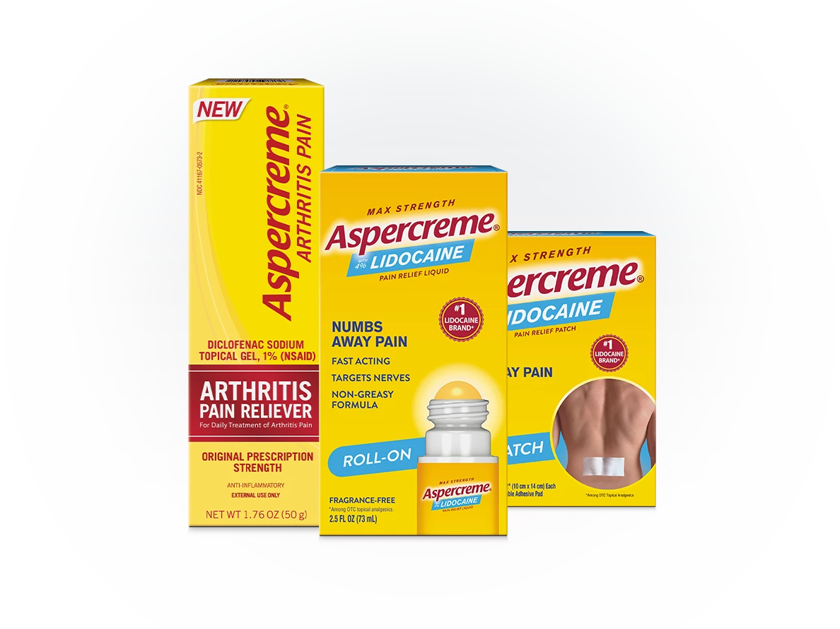 Aspercreme® product image lineup