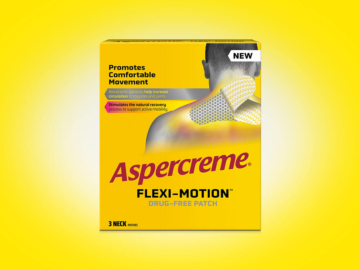 Image of front of Aspercreme Flexi-Motion™ Patch For Neck package