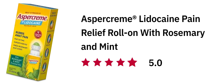 Aspercreme® Lidocaine Pain Relief Roll-On With Rosemary and Mint Essential Oils product image