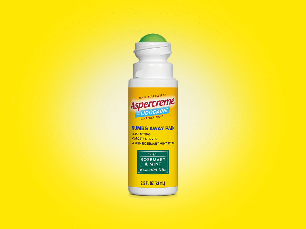 Lidocaine Pain Relief Roll On With Essential Oils Aspercreme Pain