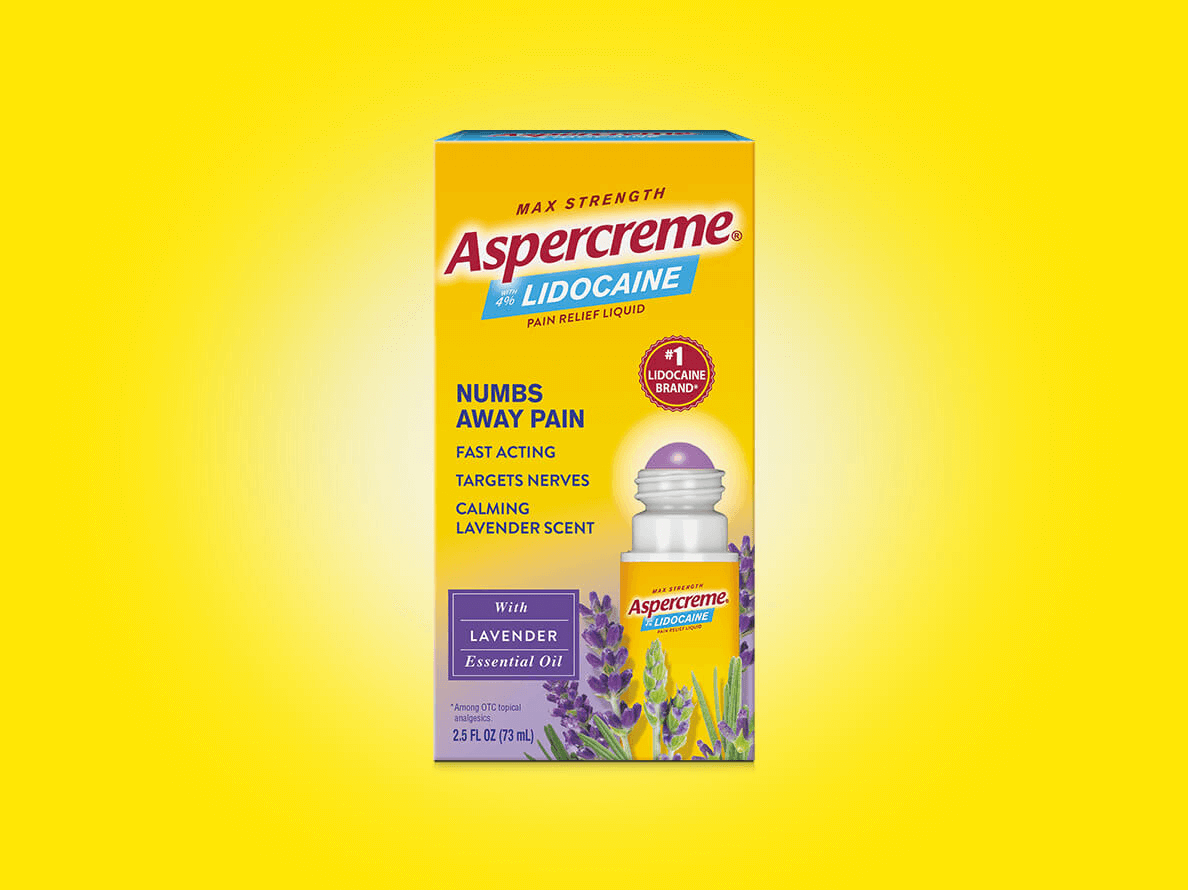 Lidocaine Pain Relief RollOn With Essential Oils Aspercreme® Pain