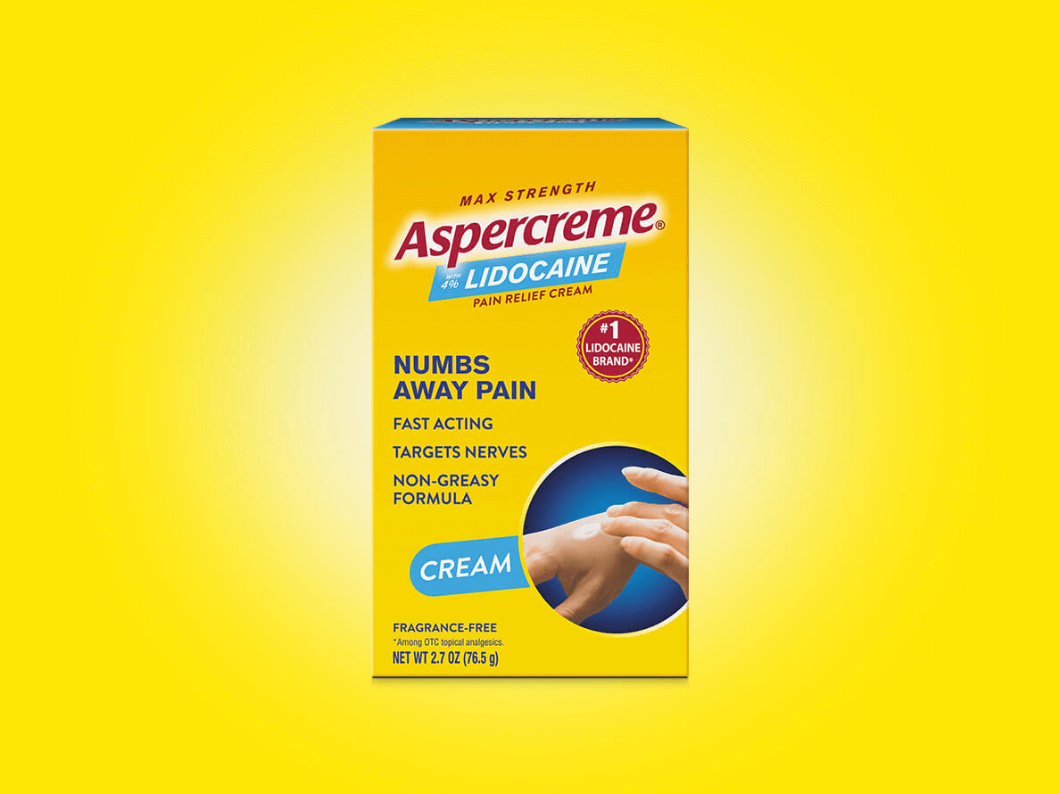 Pain Relief Cream with Lidocaine  Aspercreme® Pain Relief Products