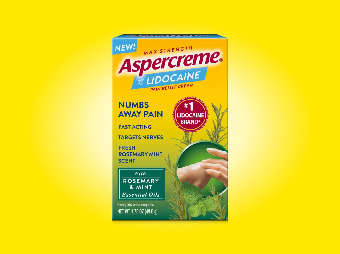 Aspercreme Lidocaine Fragrance-Free Pain Relief Roll-On