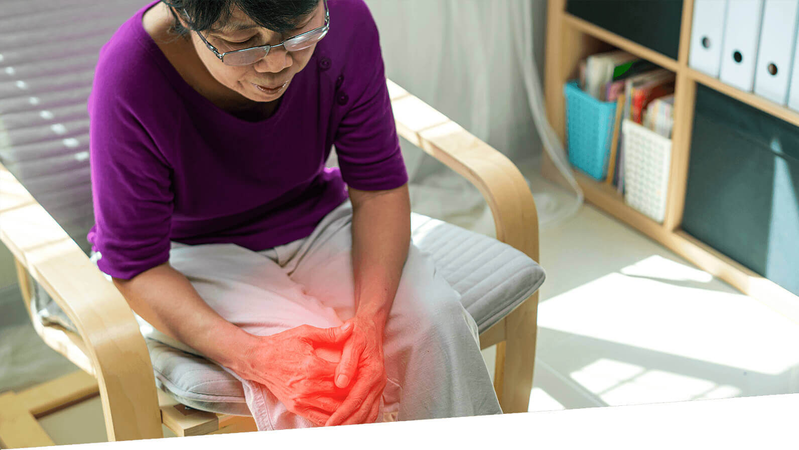 Arthritis is not just about wear and tear on your joints — it’s a degenerative disease of the joint. It first starts as the cartilage between the bones of joints wears away, causing abnormal joint pain and making movement more difficult. It might start with a stiff feeling in your knee when you get out of bed, or in your hands when you’re signing a receipt. Over time, it can worsen until everyday movements become difficult and painful. Later, it can advance to bone damage3 that causes constant daily pain.